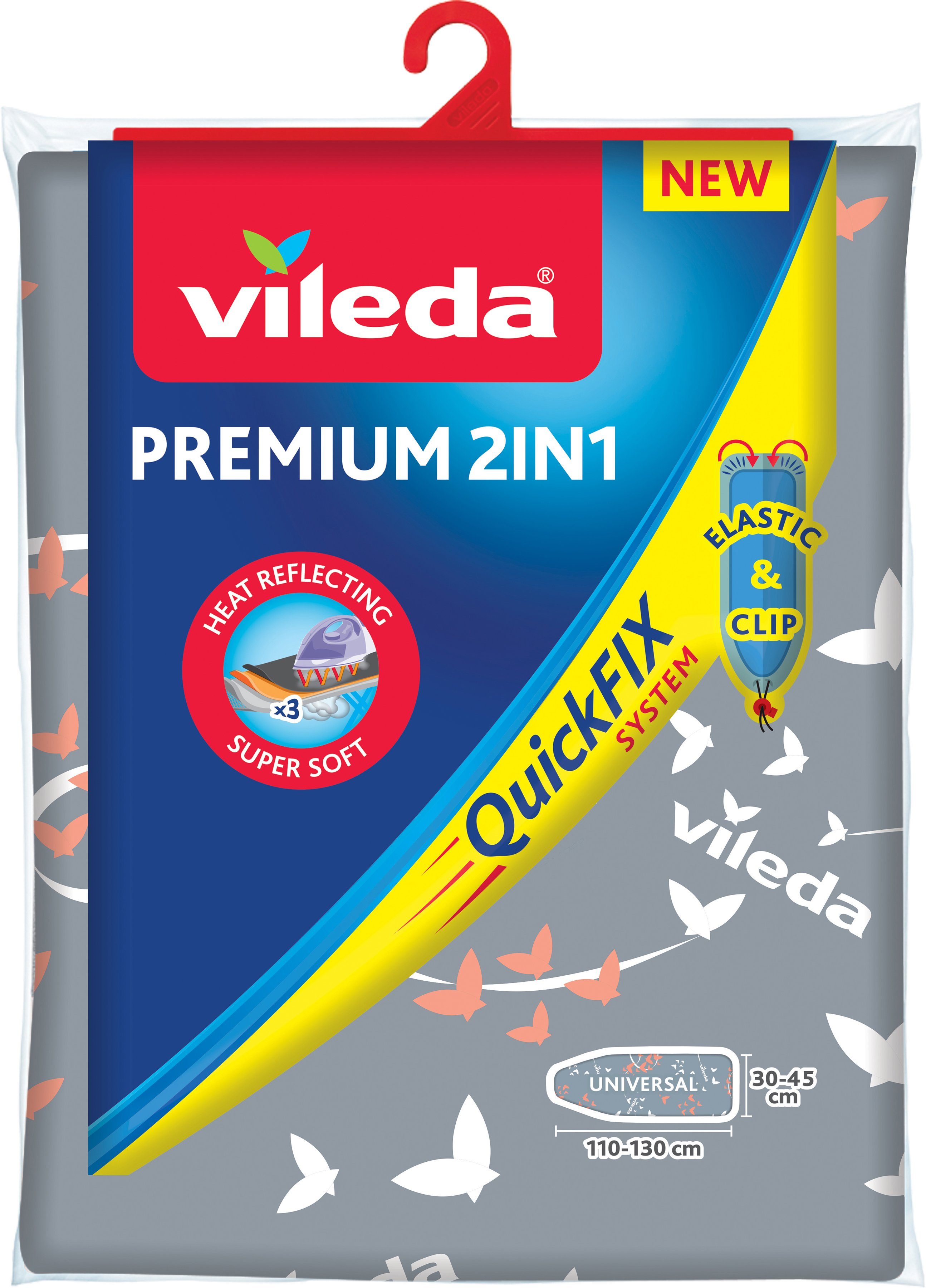 Vileda Bügelbrettbezug Premium 2in1 Quick Fix