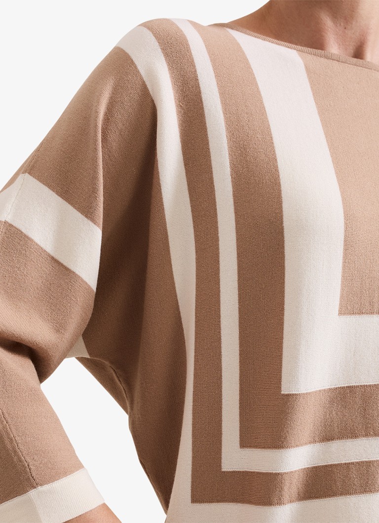 Pulover Geri Phase Eight din tricot fin cu imprimeu