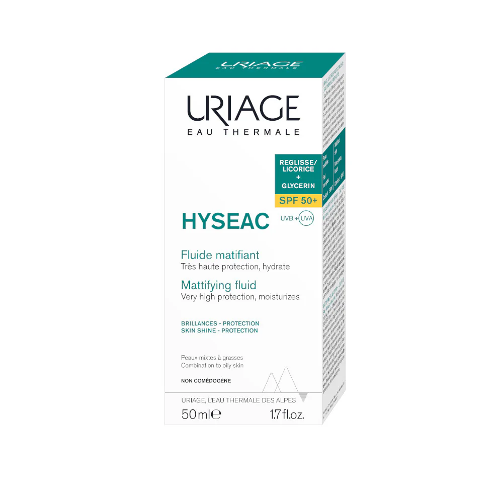 HYSÉAC Fluide Matifiant SPF50+ - Schützende Pflege, Feuchtigkeitsspendende Tagescreme