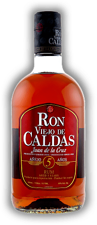 Ron Viejo de Caldas 5 Years Ron Viejo de Caldas 5 Years Leichter, im Eichenfass gereifter brauner Rum aus Kolumbien. Alter 5 J. - 0,7	 Liter - Vol 40%