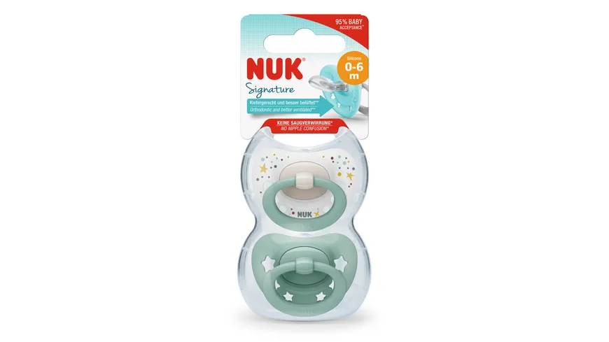 NUK Schnuller Signature Silikon 0-6 Monate