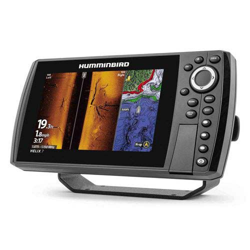 Humminbird Helix 7 G4N Chirp + Mega SI Fishfinder, TA and Temperature Transducer