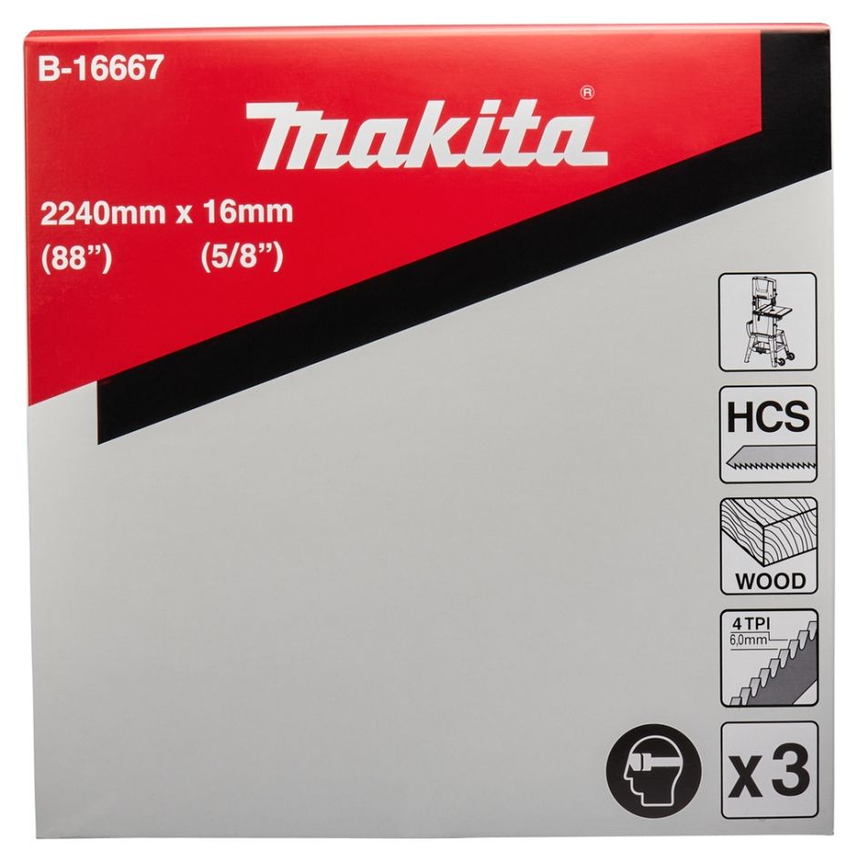 Makita Zubehör B-16667 Sägeblatt 16 mm Holz LB1200F