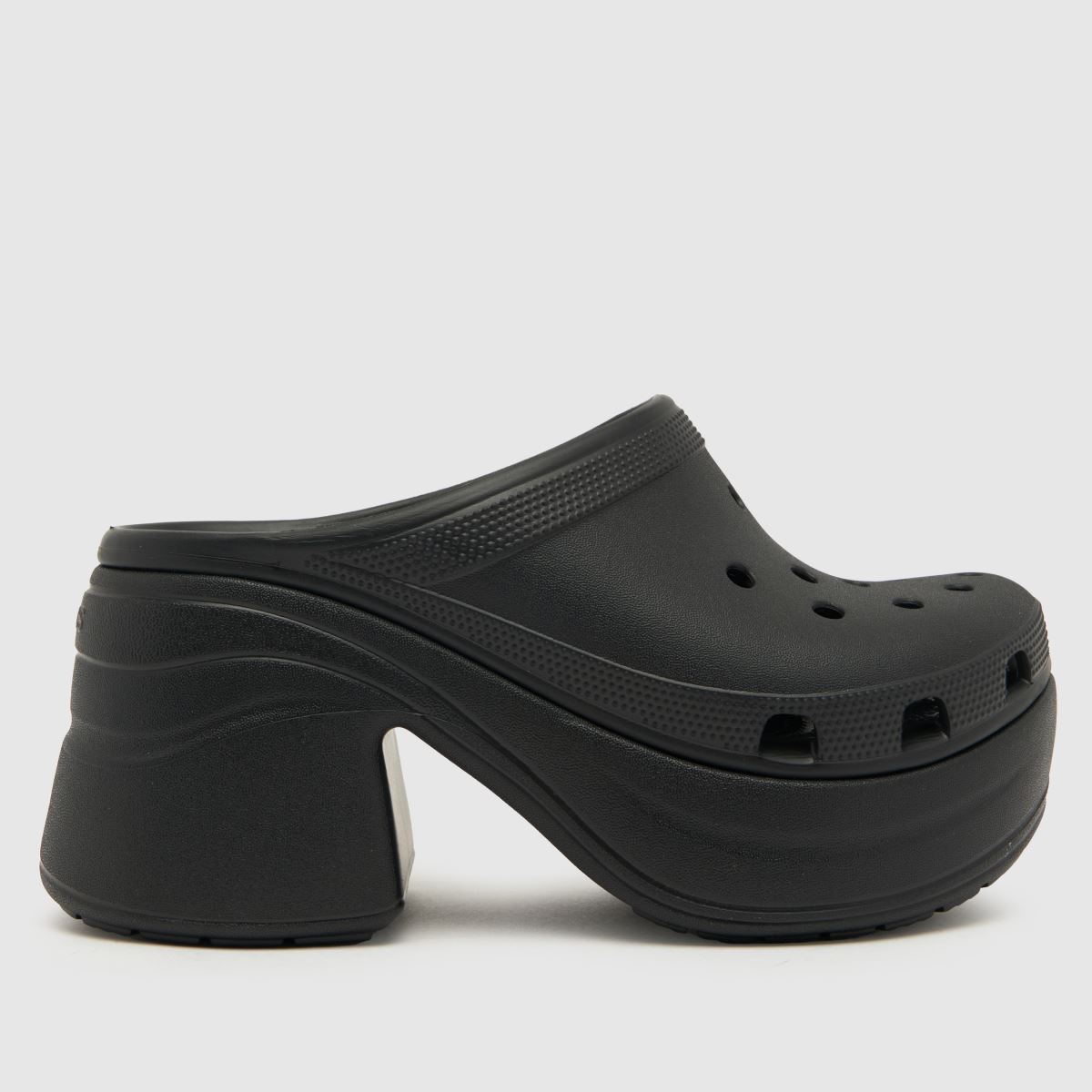 Crocs – Siren – Svarta träskor med klack