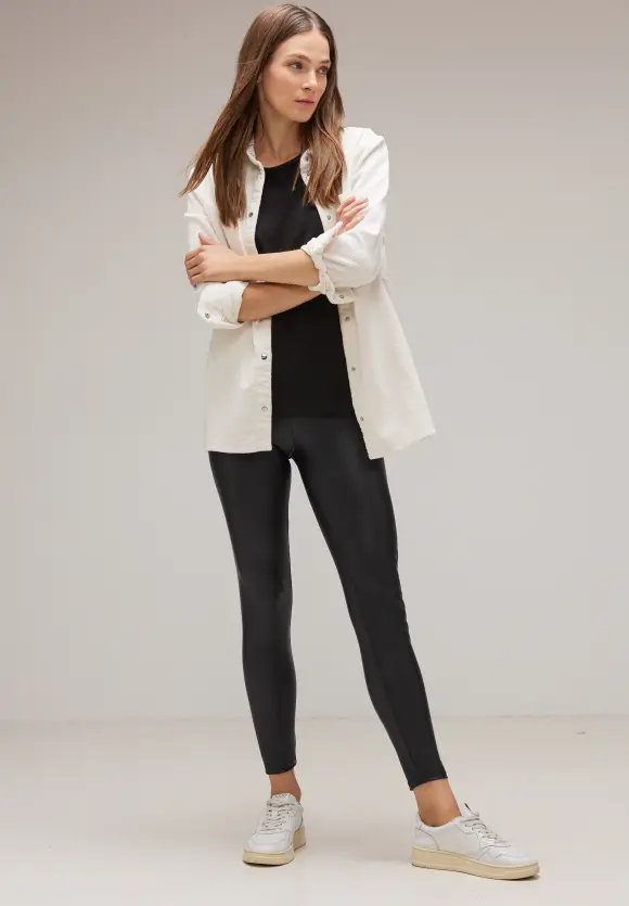 Street One Leggings mit Coating