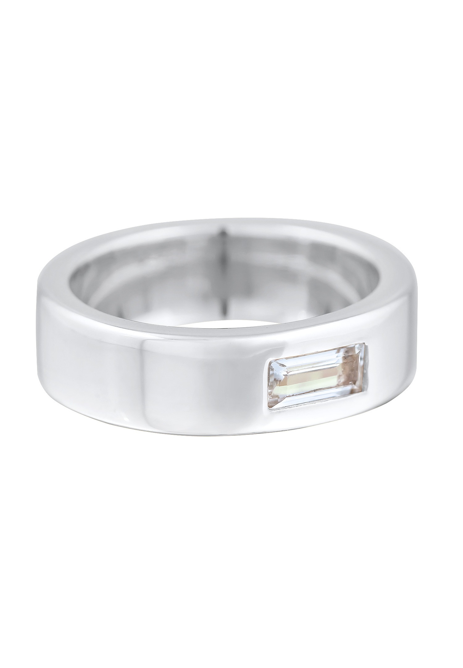 Anello da donna Elli PREMIUM, elegante e semplice, con topazio in argento sterling 925 rodiato.
