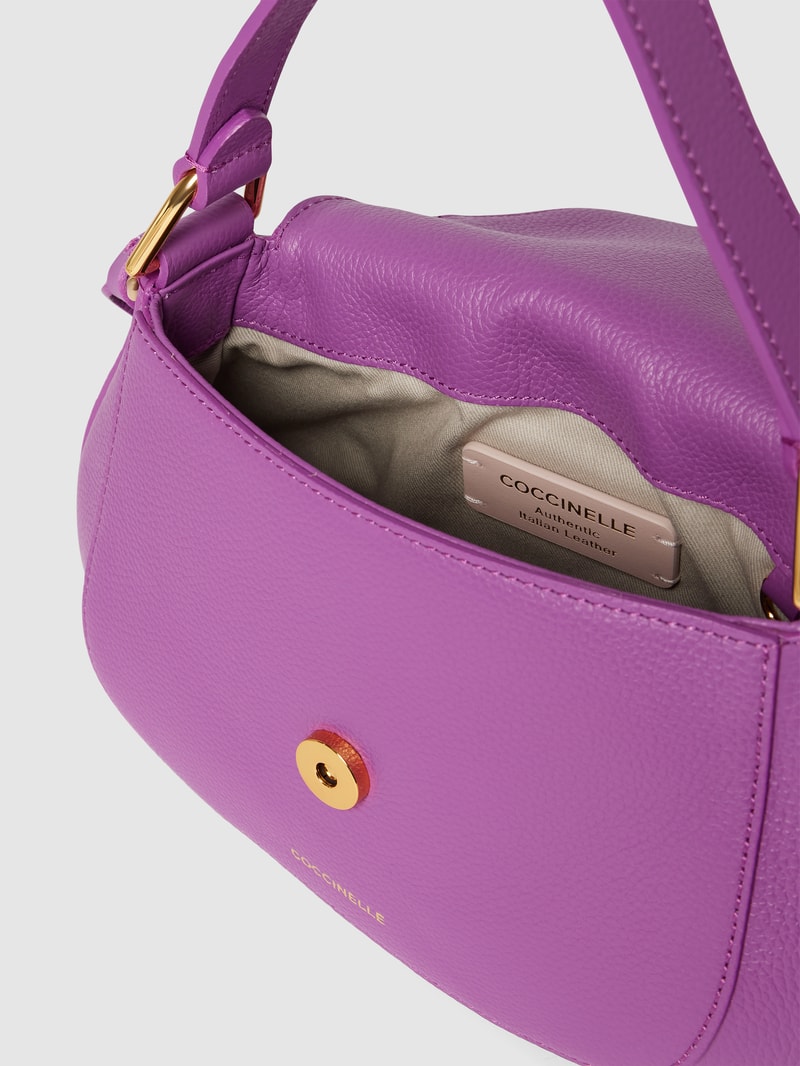 Handtasche mit Label-Print Modell 'COCCINELLESOLE' in fuchsia