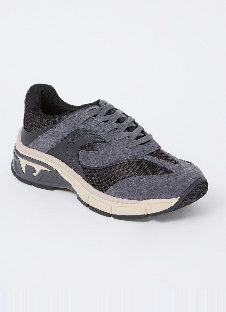 Αθλητικά παπούτσια Emporio Armani με σουέτ λεπτομέρειες