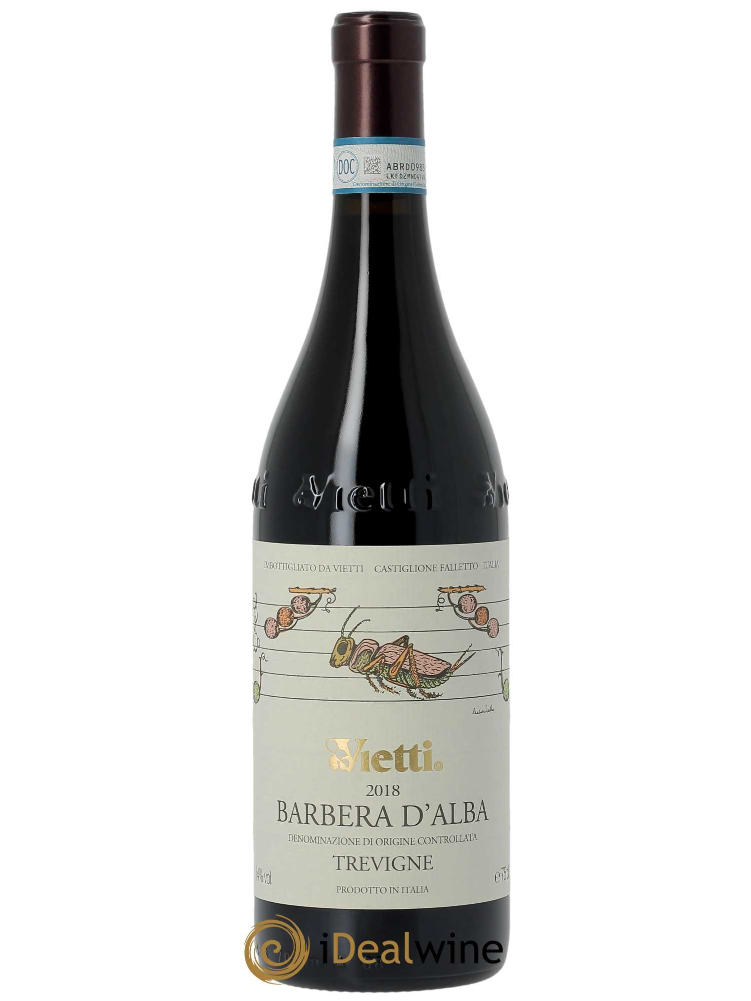 Barbera d'Alba DOC Tre Vigne Vietti  2018 - Lot de 1 Bouteille