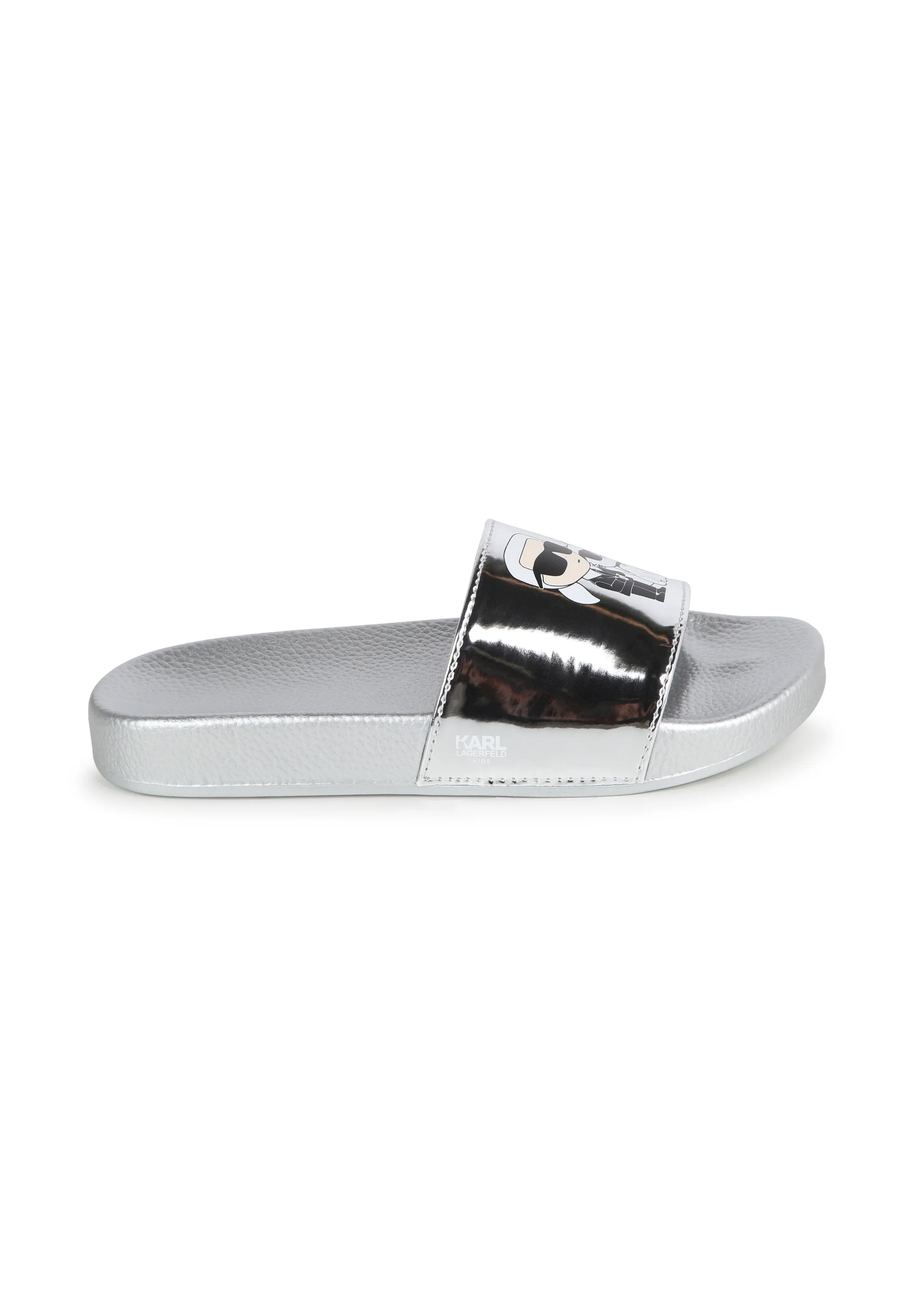 KARL LAGERFELD KIDS AQUA SLIDES UNISEX - Pantuflas