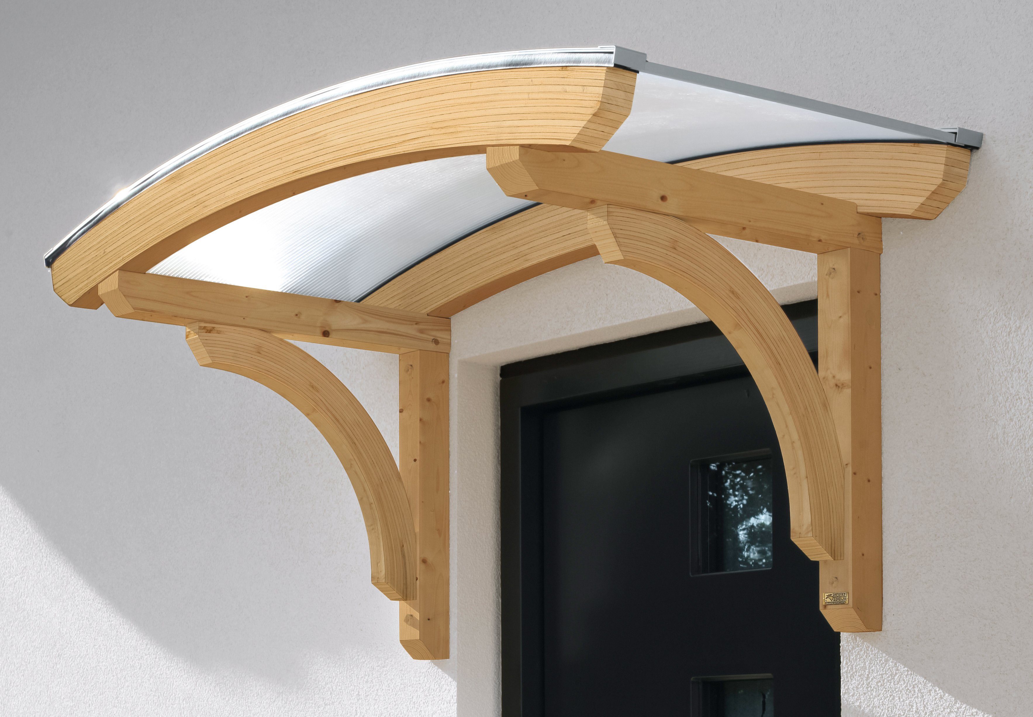 Skanholz Rundbogenvordach Rostock, BxT: 174x80 cm