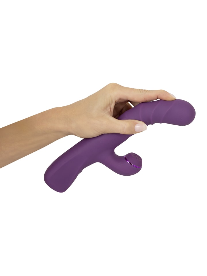 Javida Rabbitvibrator 3 Function Rabbit Vibrator in lila günstig kaufen 24 cm
