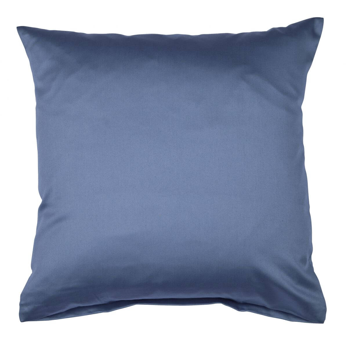 Janine Colors Mako-Satin Kissenbezug Jeansblau 40 x 40 cm