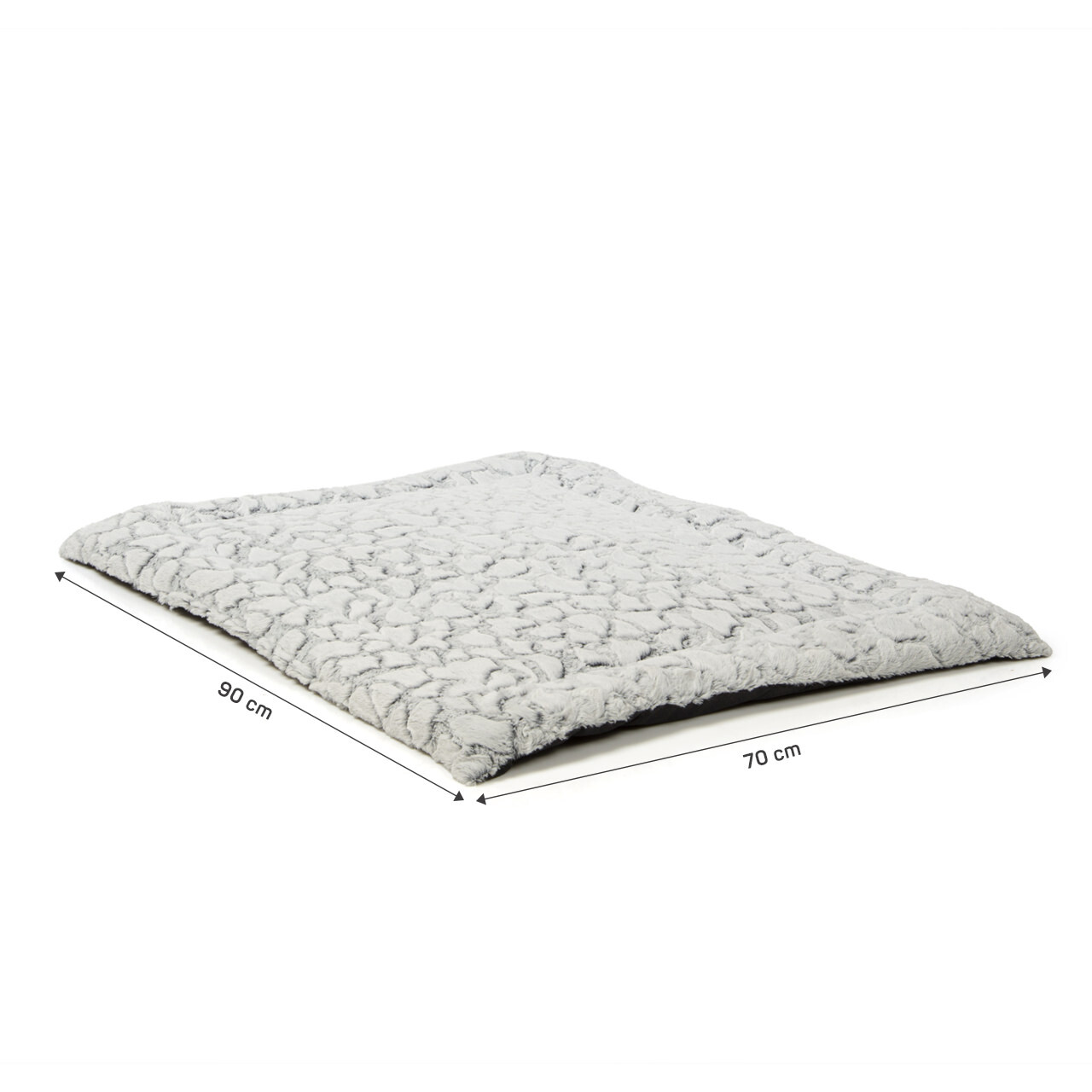 Wallace & Jones Hundebetten Wallace & Jones gepolsterte Plüsch Wendedecke Snow S