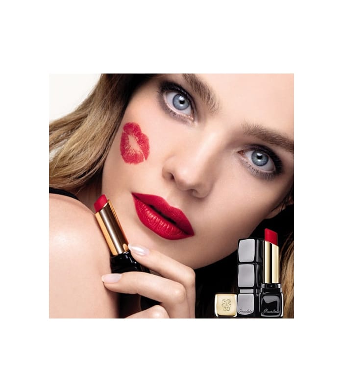 Guerlain-KISS KISS TENDER MATTE-Rouge à Lèvres Mat lumineux fin et fondant confort 16H