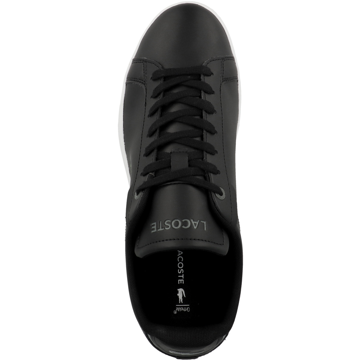 Lacoste Carnaby Pro BL Leather Tonal Sneaker Low schwarz