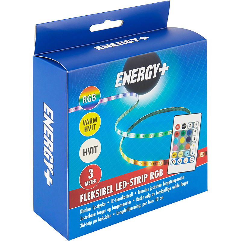 Energy Led strip 3 m Multi varmhvit hvit, IP20