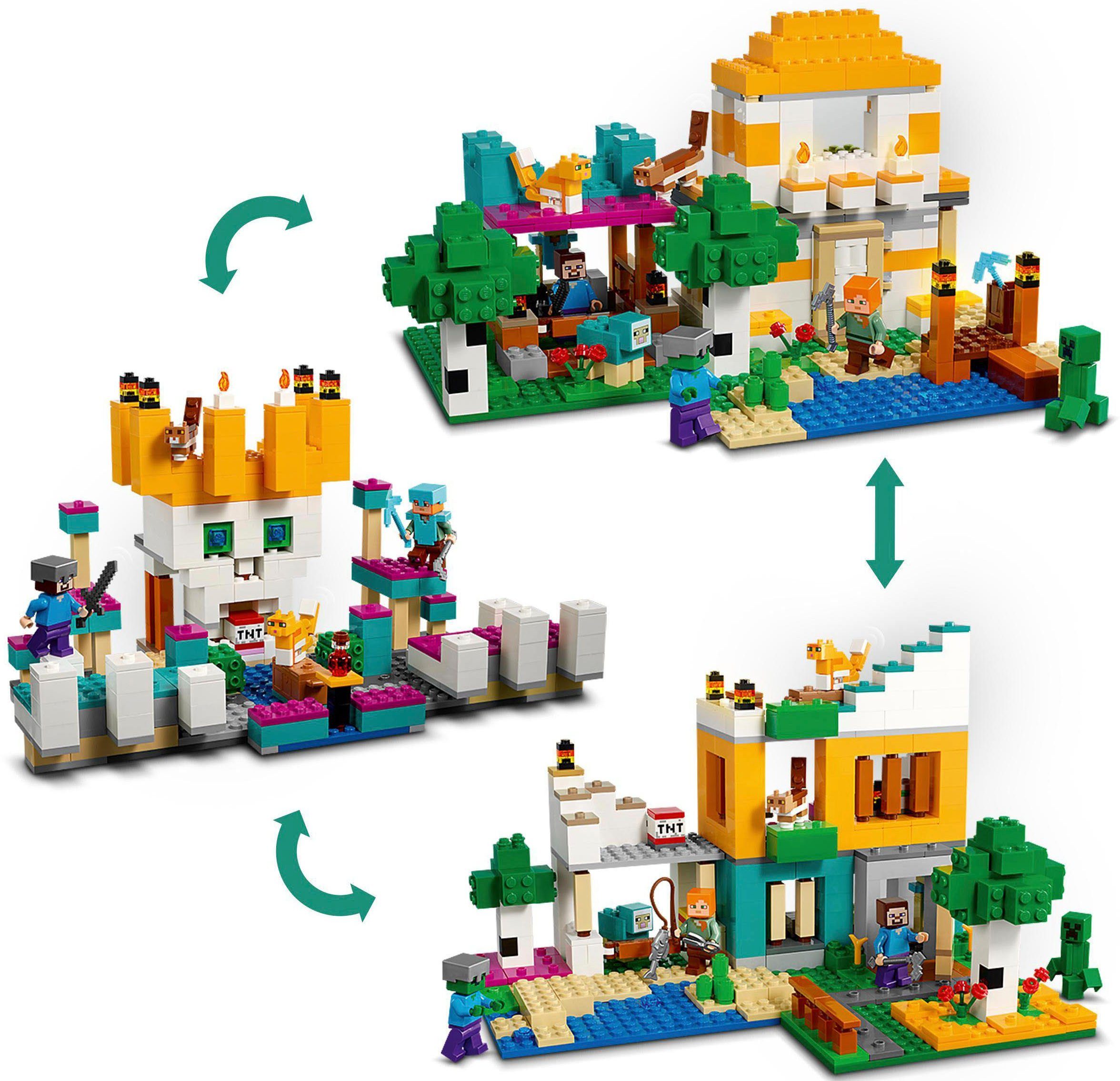 LEGO® Konstruktionsspielsteine Die Crafting-Box 4.0 (21249), LEGO® Minecraft, (605 St), Made in Europe