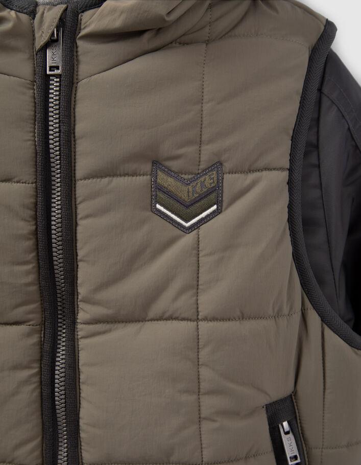 Bomber 3-en-1 camel et doudoune sans manches garçon