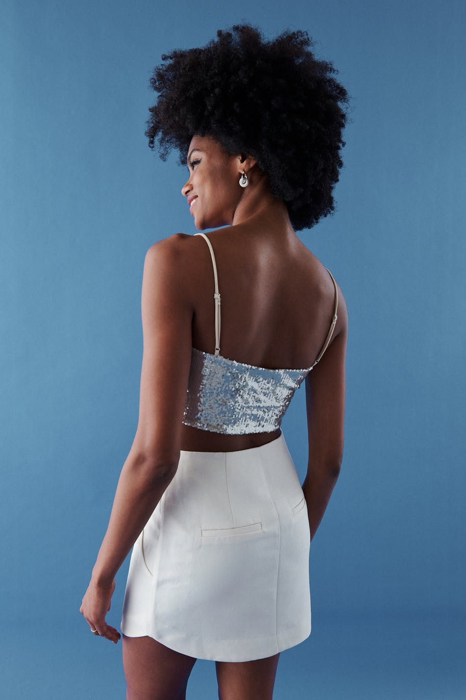 Gloria sequin top