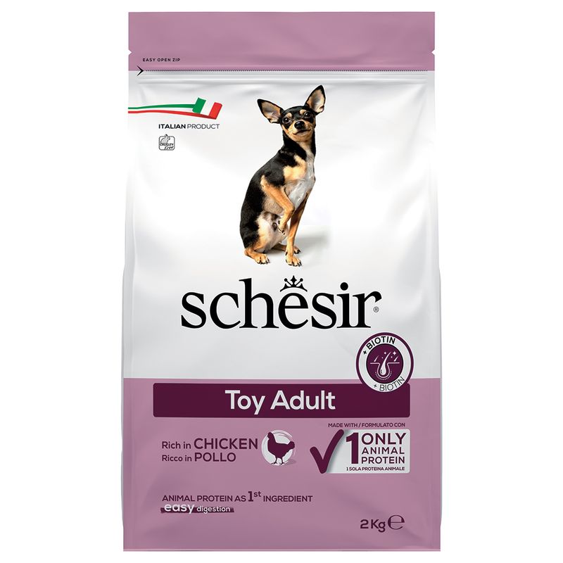 Schesir Dog Toy Adult mit Huhn