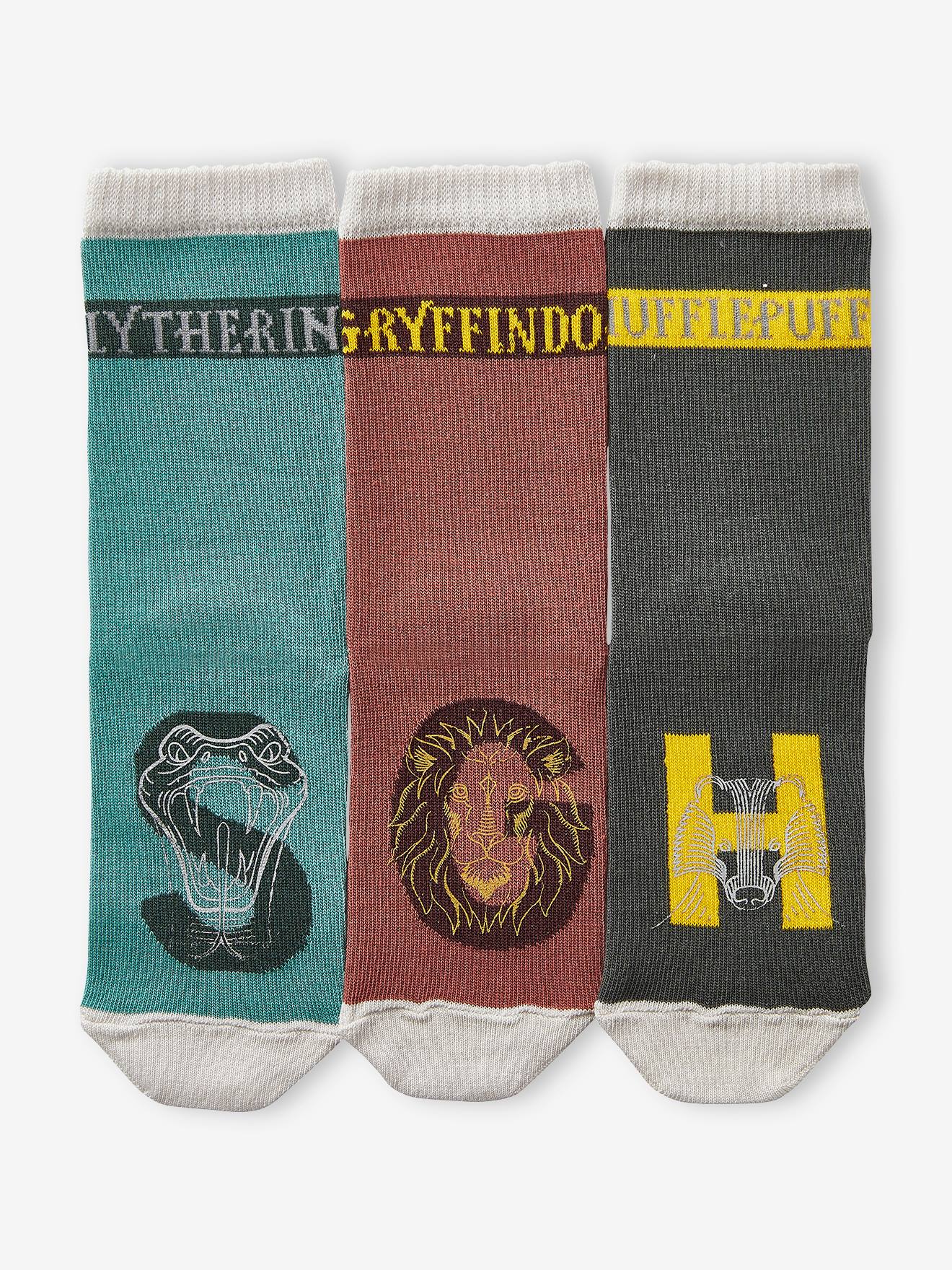 Lot de 3 paires de chaussettes Harry Potter® rouge fonce uni