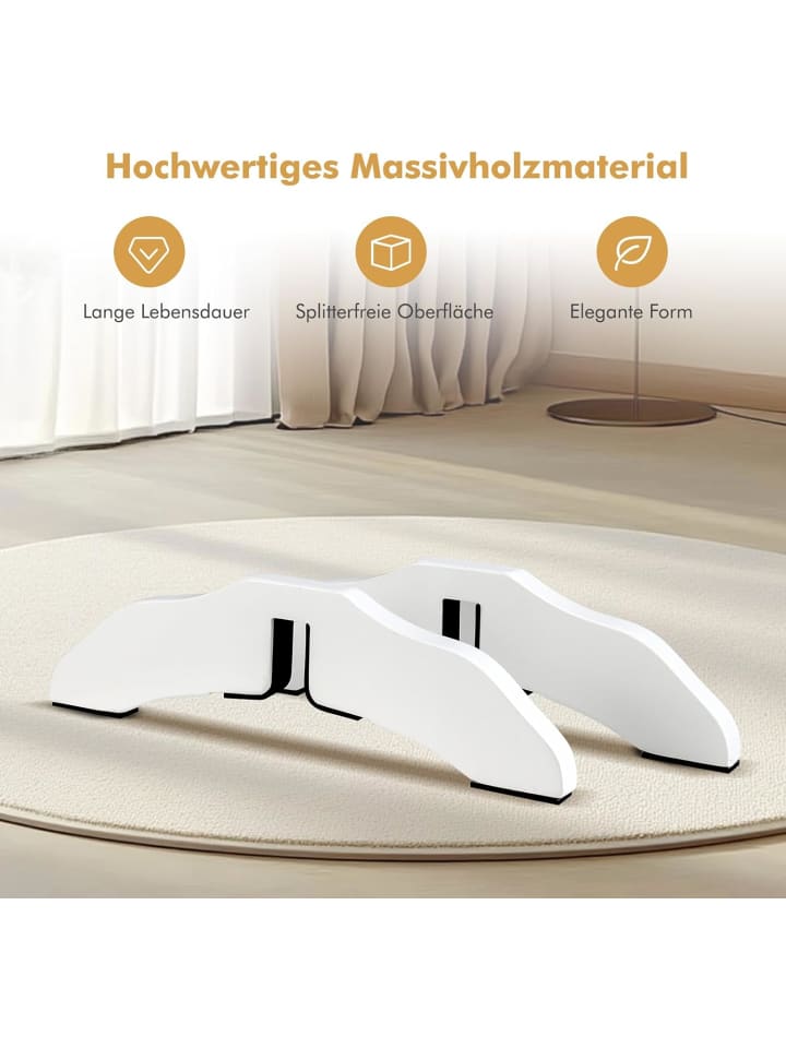 COSTWAY 2er Set Gitterfüße für Hunde Absperrgitter in Weiß günstig kaufen onesize