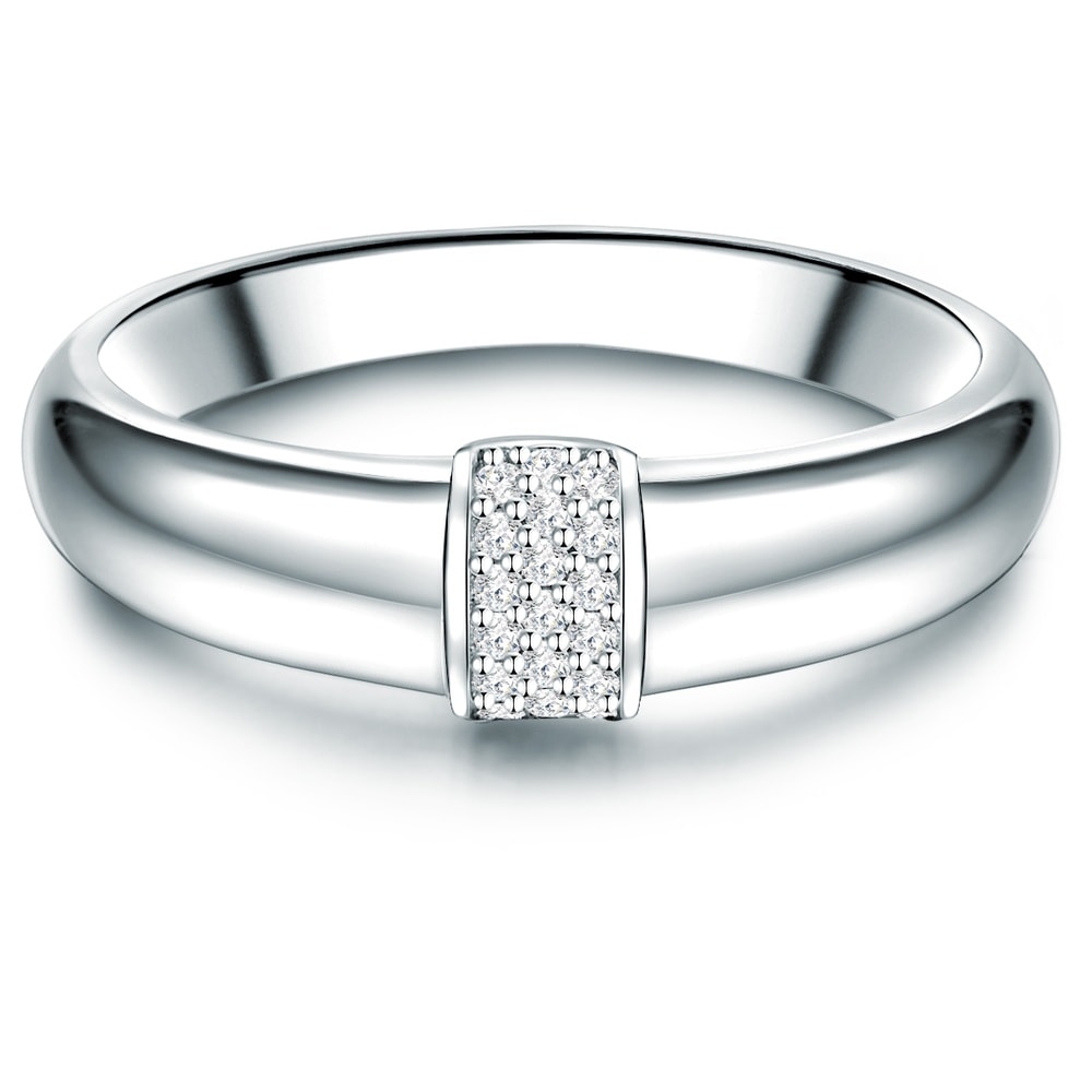 Trilani Bague en argent Argent sterling Oxyde de zirconium (CZ) en Argent Bague