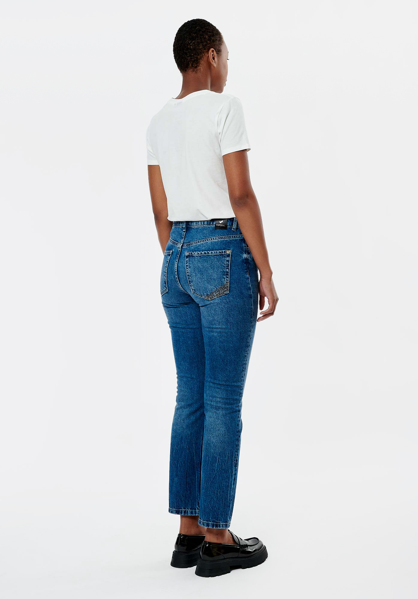 DONNY  Jean straight bleu femme
