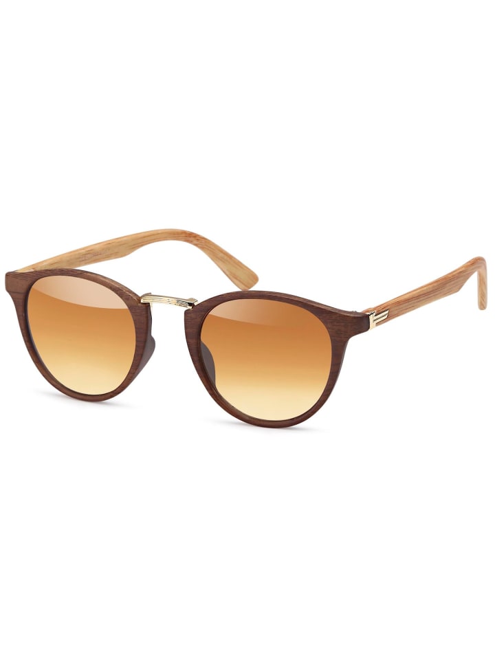 styleBREAKER Sonnenbrille in Braun-Gold / Braun Verlauf günstig kaufen onesize