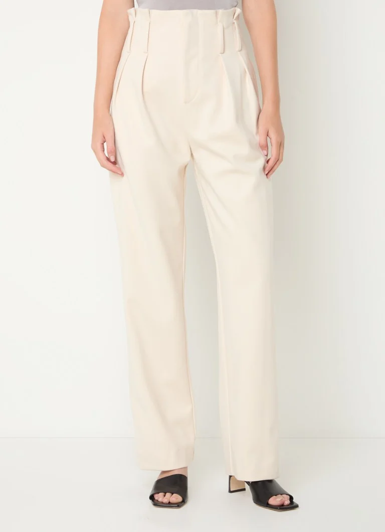 IRO  Kotel high waist straight fit pantalon met steekzakken