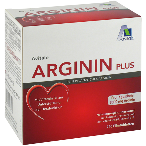 ARGININ PLUS Vitamin B1 B6 B12 Folsäure Filmtabl.  240 St  Filmtabletten