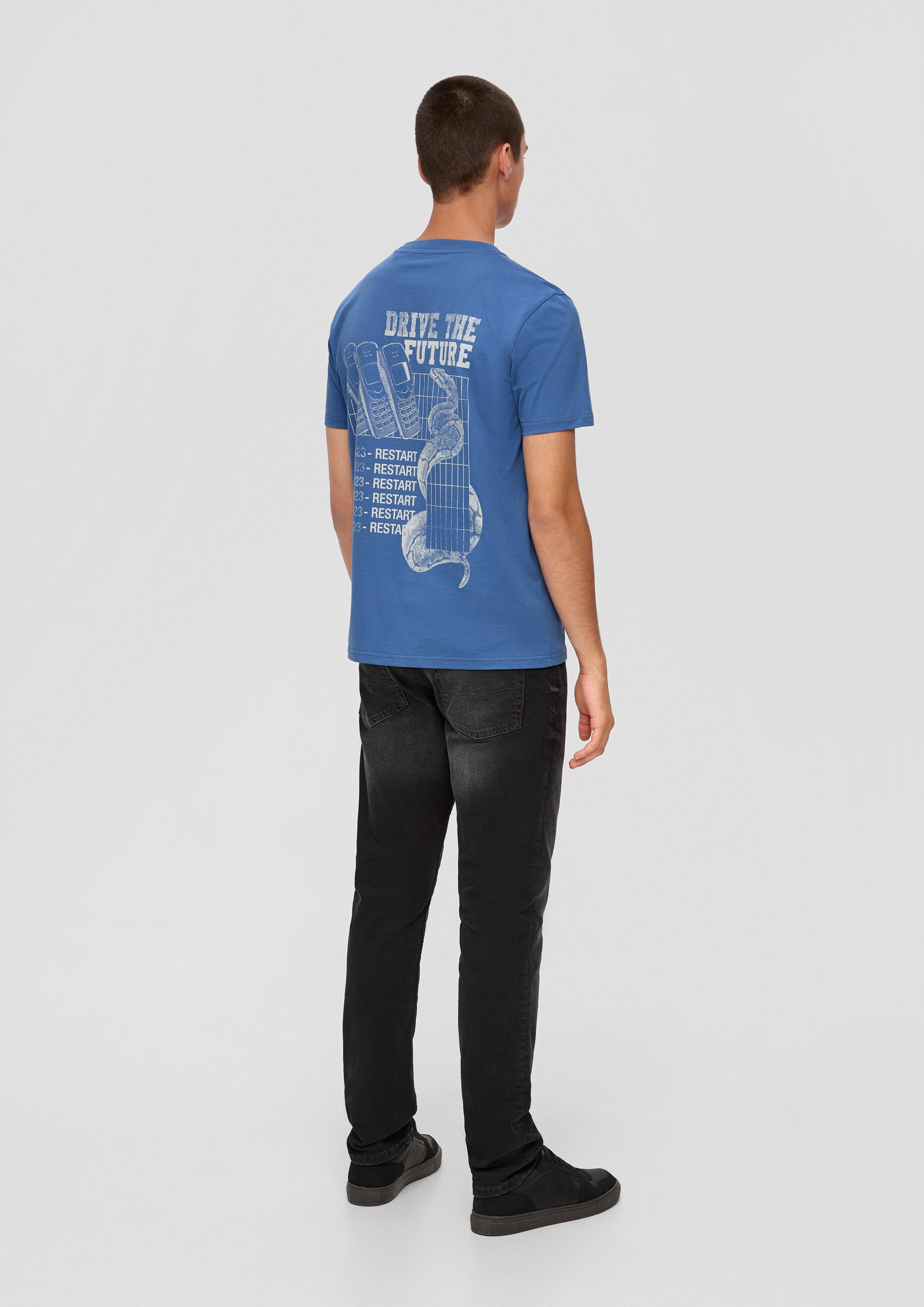 T-Shirt mit Rückenprint  2135003-53D0