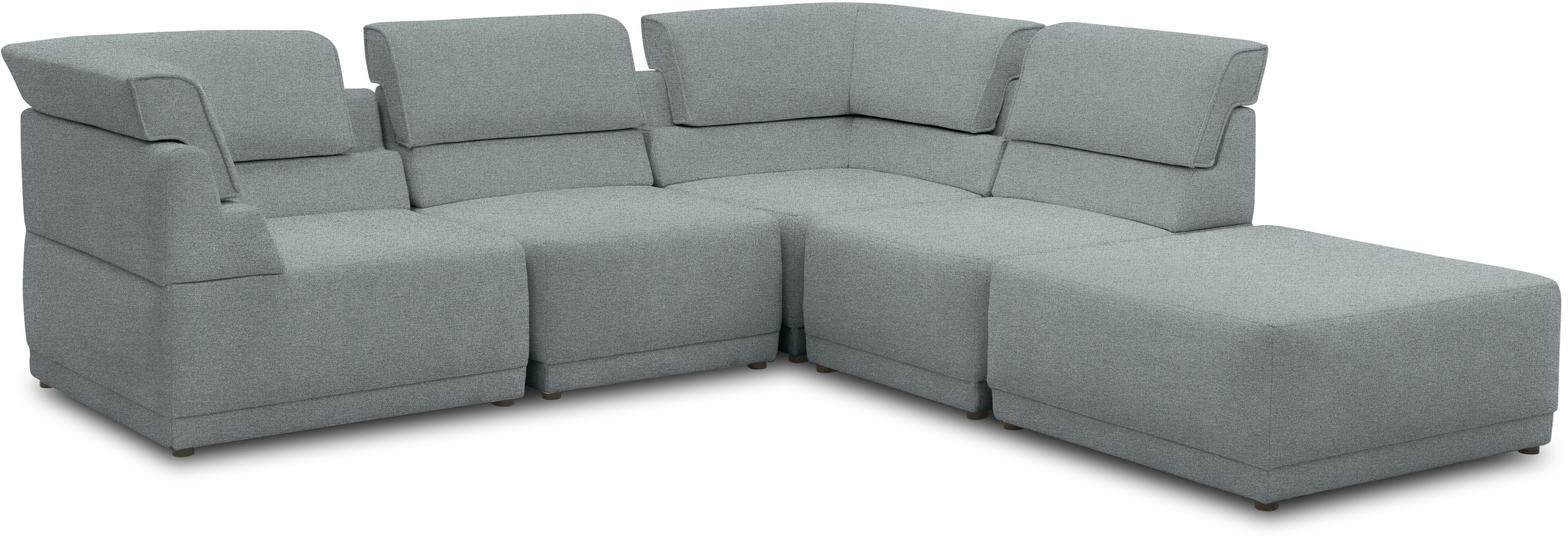 DOMO collection Loungesofa 800007, Set, Rückenkissen aufstellbar, unendlich erweiterbar