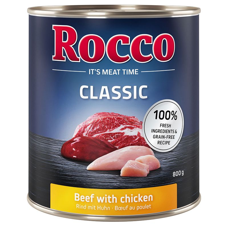 Rocco Flocken-Mix 10 kg + 6 x 400 g / 800 g Rocco Classic Nassfutter