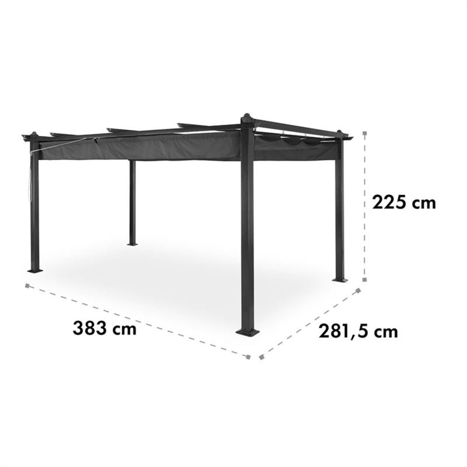 blumfeldt Pavillon Pantheon 3x4, (Set, Set), Terrassenüberdachung Grillpavillon Gartenpavillon Sonnenschutz
