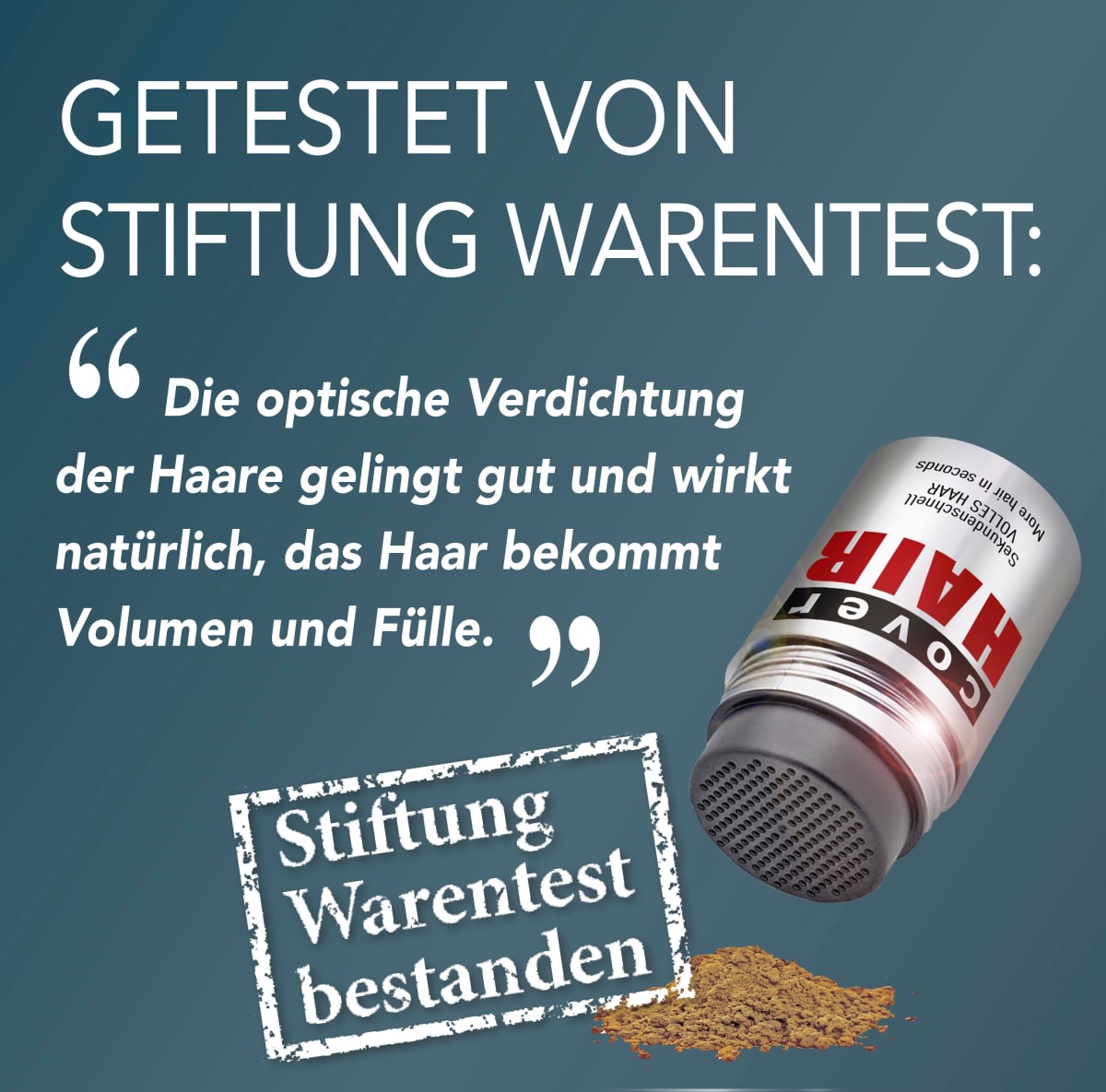Streuhaar Haarverdichter Dunkelbraun, 14 g