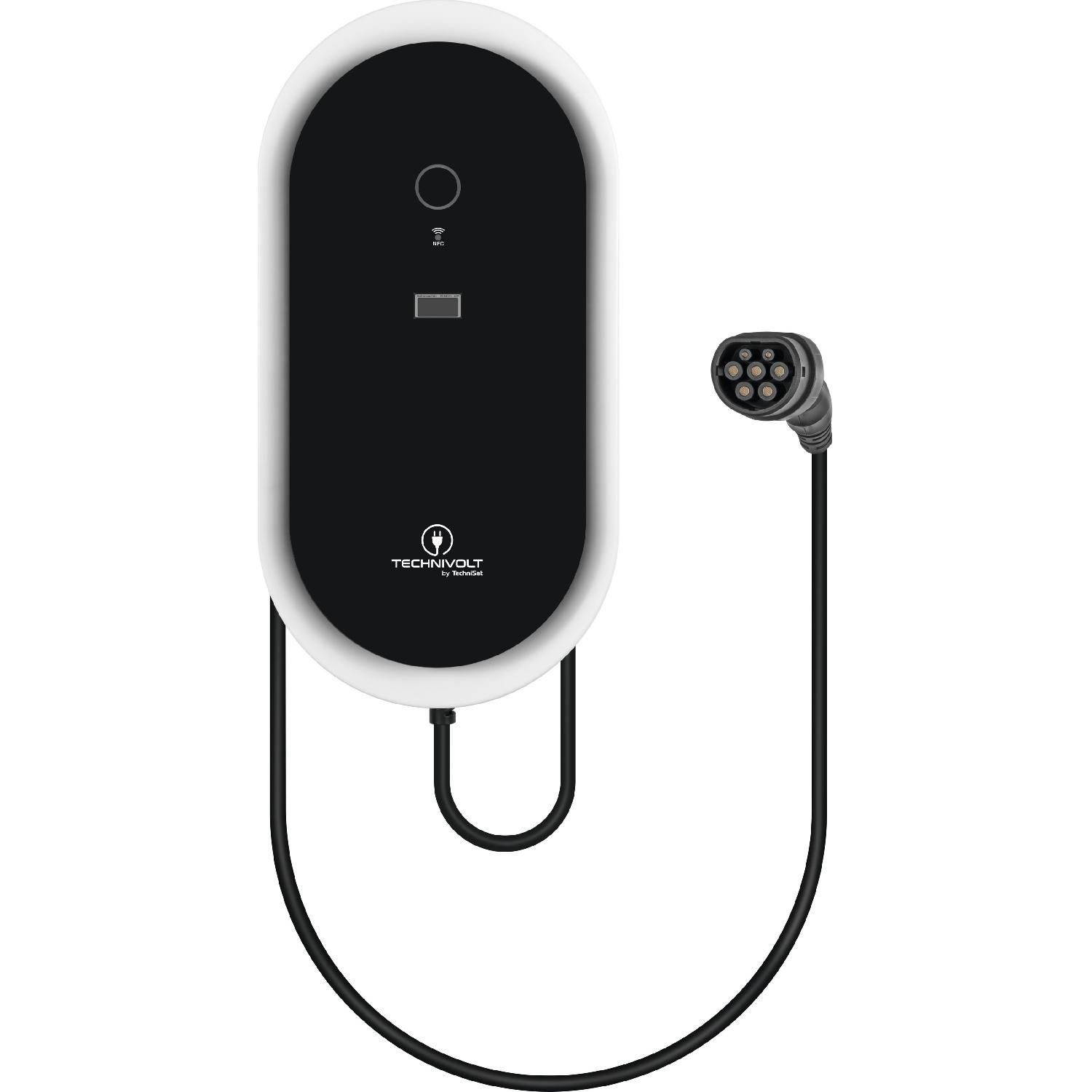 TechniSat TECHNIVOLT 2200 SMART Ladestation Wallbox 22 kW 32A 7,5m Typ 2 Elektroauto-Ladegerät