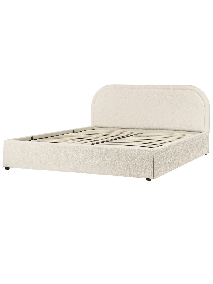 Beliani Doppelbett QUILLIEN in Beige - (W) 171 x (H) 91 x (L) 217 cm günstig kaufen onesize