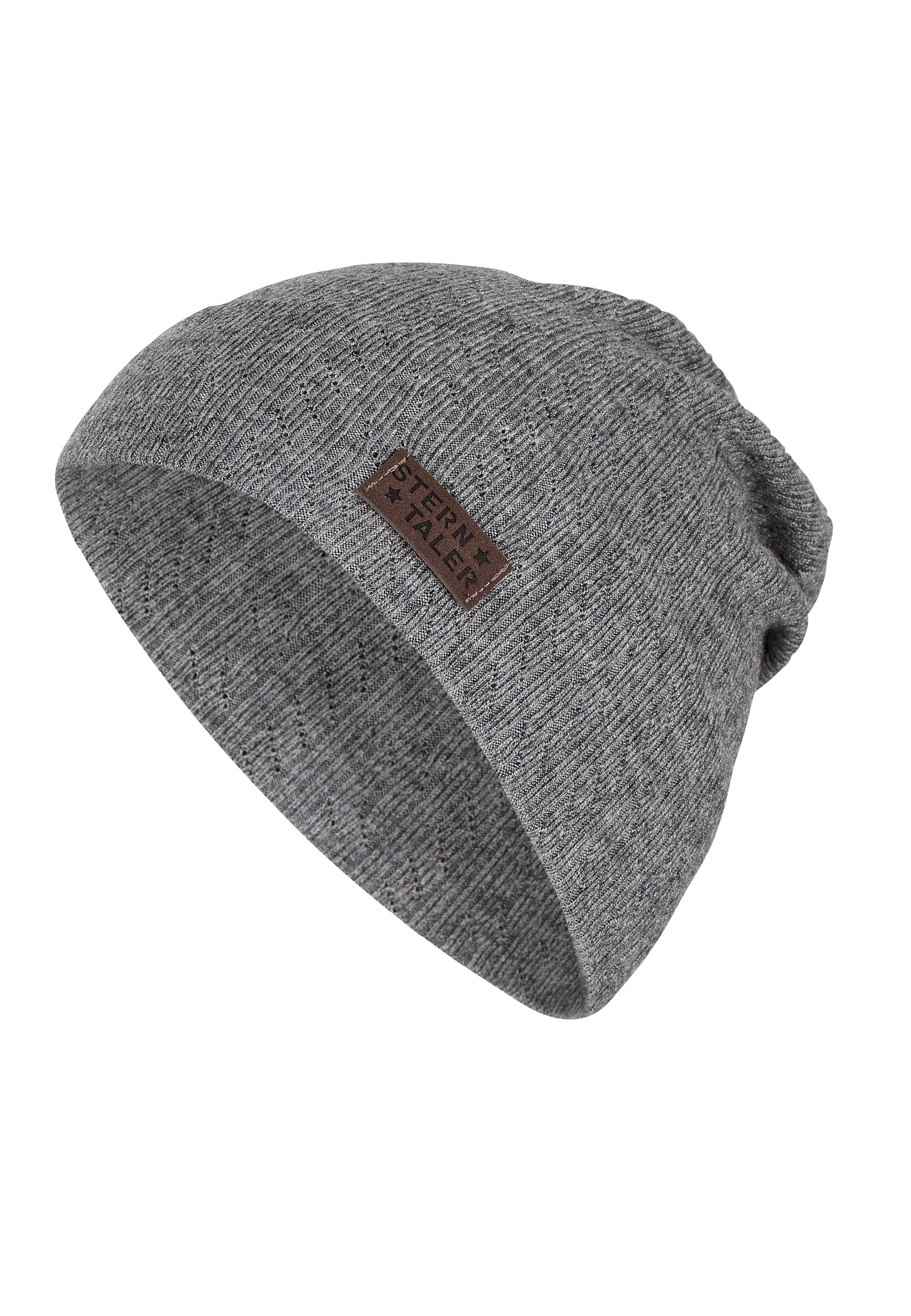 Slouch-Beanie mit Struktur aus Mischgewebe