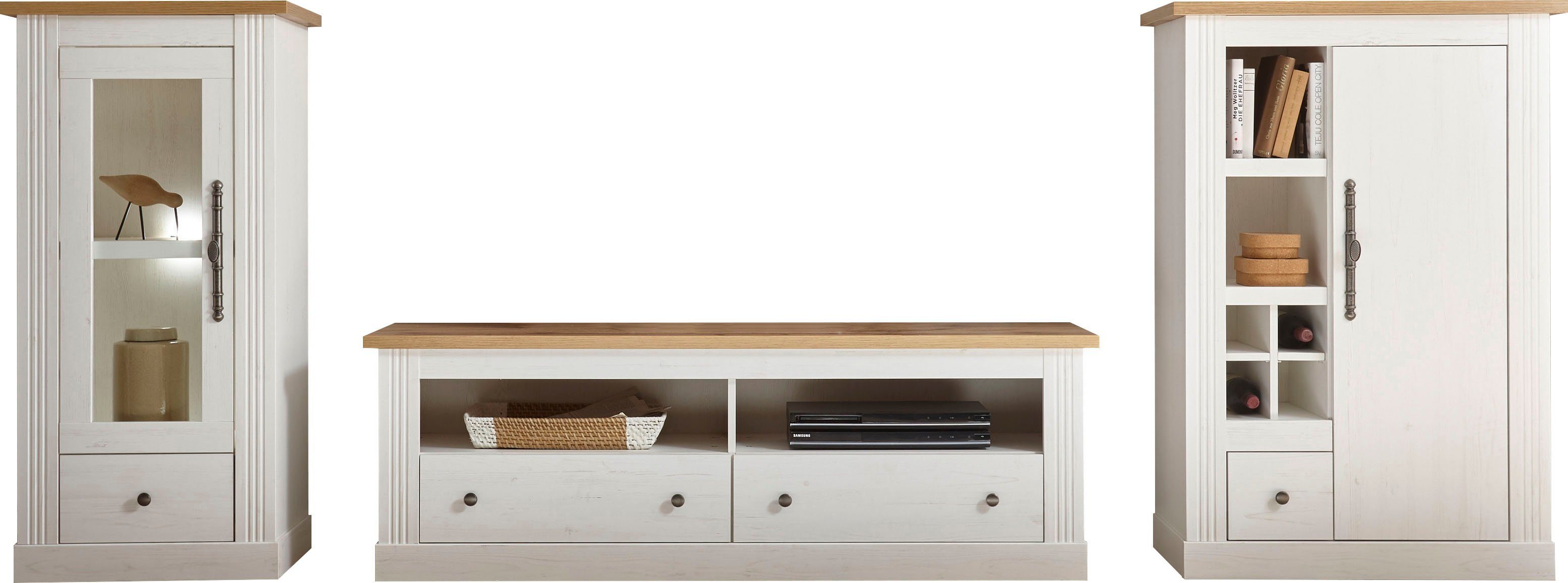 Home affaire Lowboard Westminster, Fernsehtisch in romantischem Landhausstil