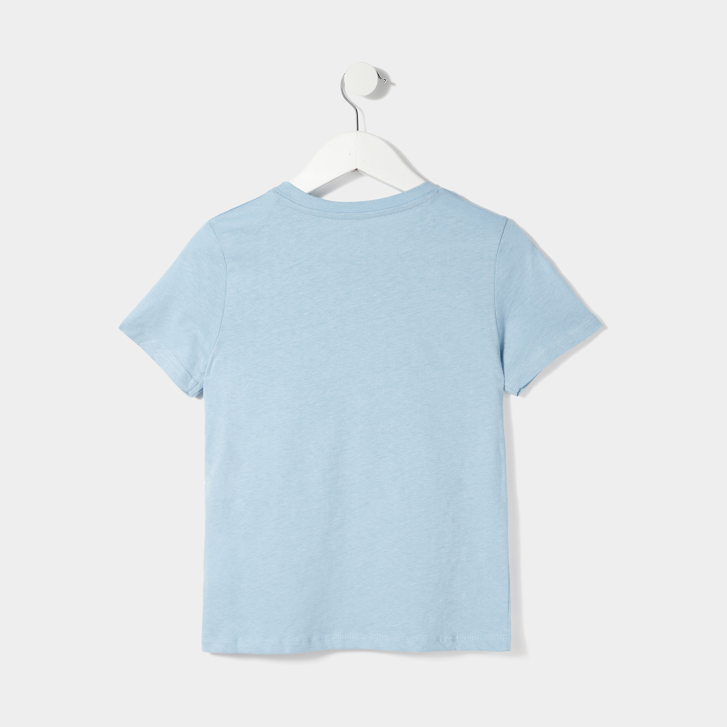 T-shirt manches courtes bleu ciel garçon | La Halle