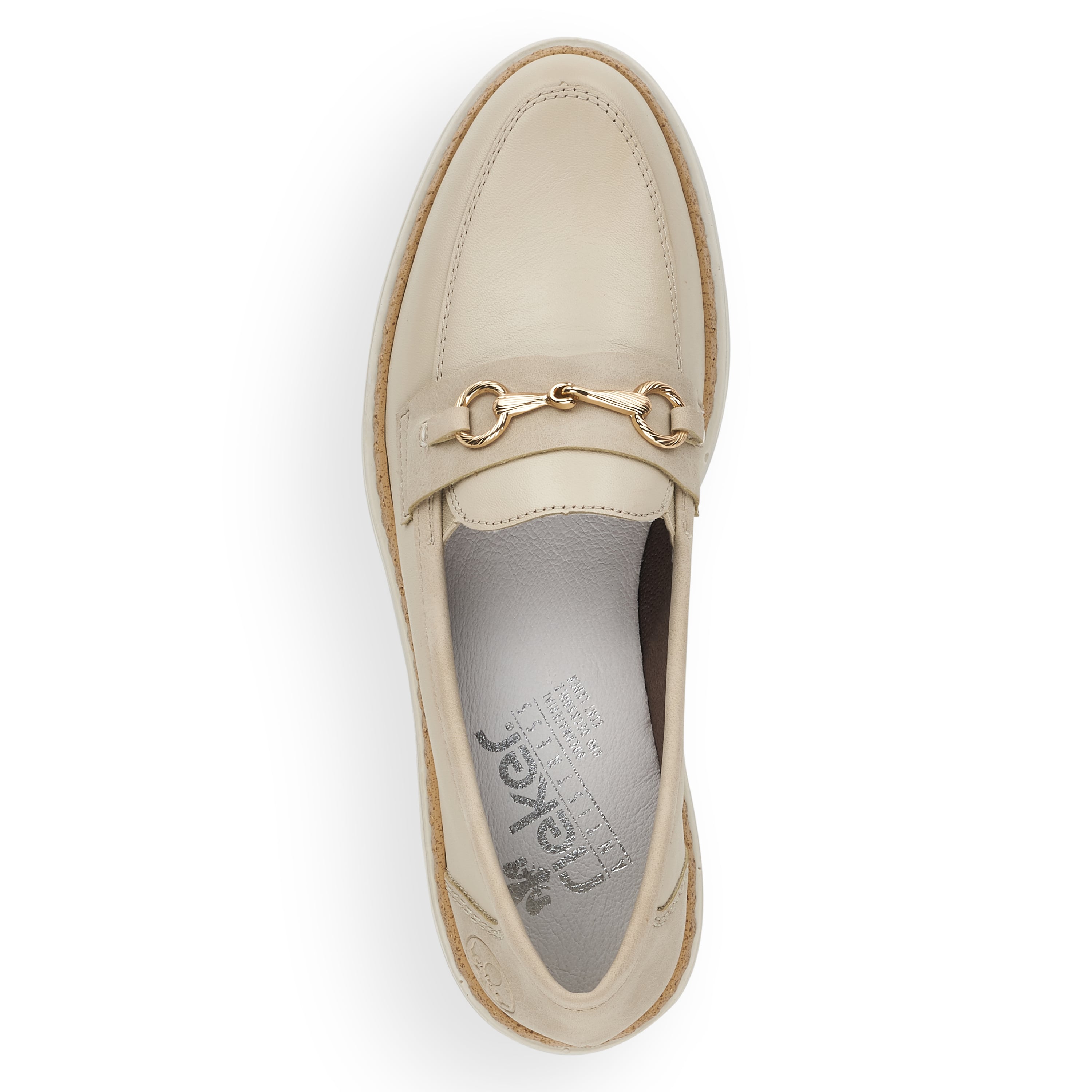 Rieker Damen Loafer hellbeige