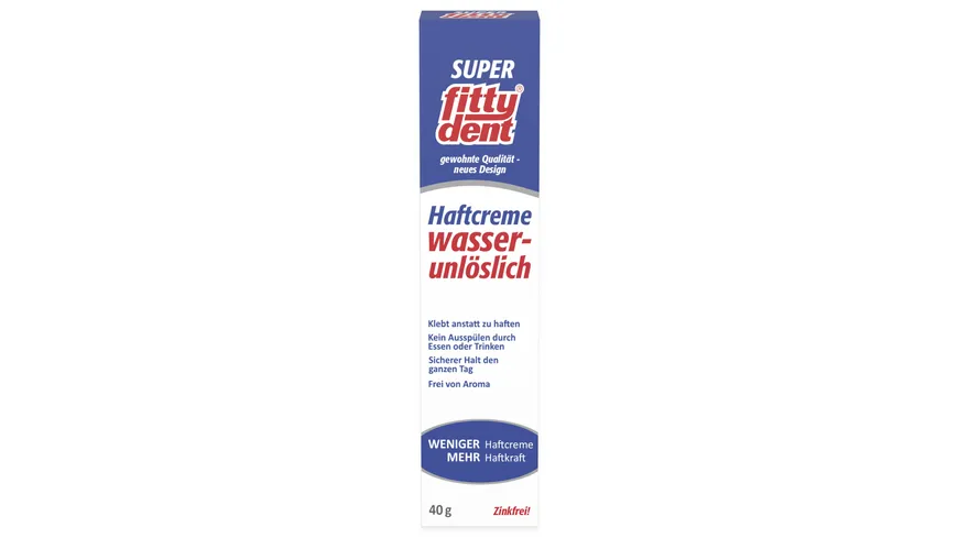 fittydent Haftcreme Super Wasserunlöslich 40 g