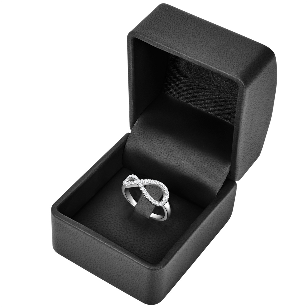 Trilani Bague en argent Argent sterling Oxyde de zirconium (CZ) en Argent Bague