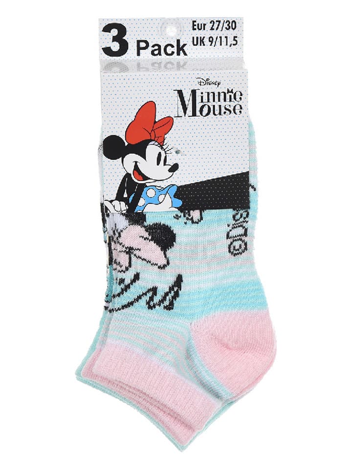Disney Minnie Mouse 3er-Set: Füßlinge 