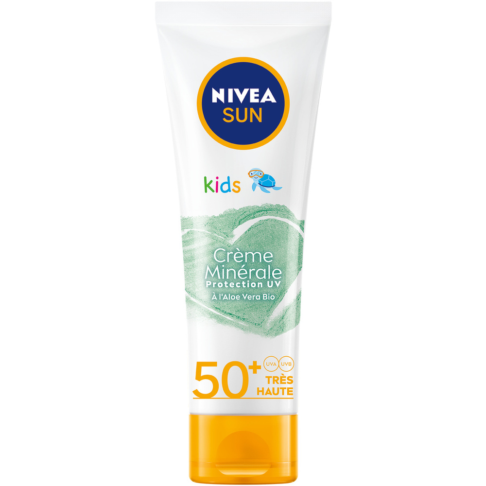 nivea Crème enfants Minérale Protection UV à l'Aloe Vera BIO FPS 50+ Protection Solaire Visage