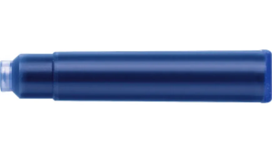 FABER-CASTELL Tintenpatronen 6er Pack königsblau löschbar