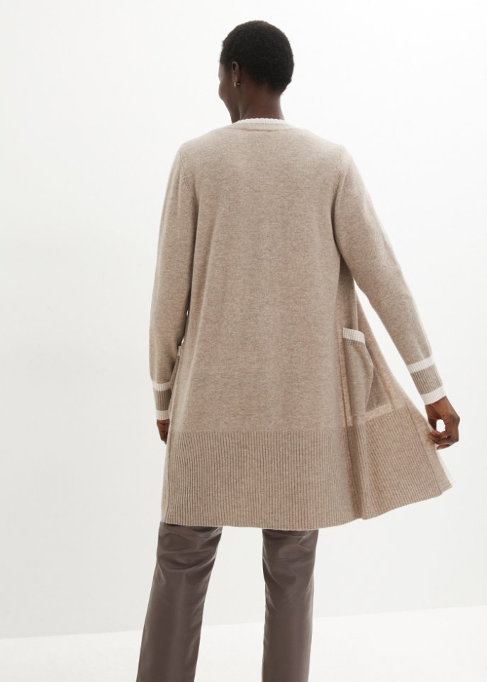 Wollstrickjacke mit Good Cashmere Standard®-Anteil