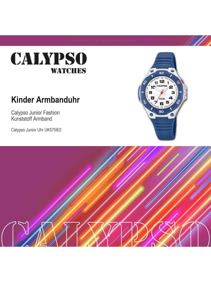 Calypso Analog-Armbanduhr Calypso Junior blau mittel (ca. 36mm) günstig kaufen onesize